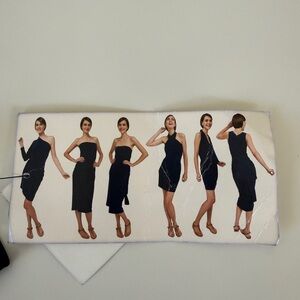 Norma Kamali All in One Convertible Black Dress Small